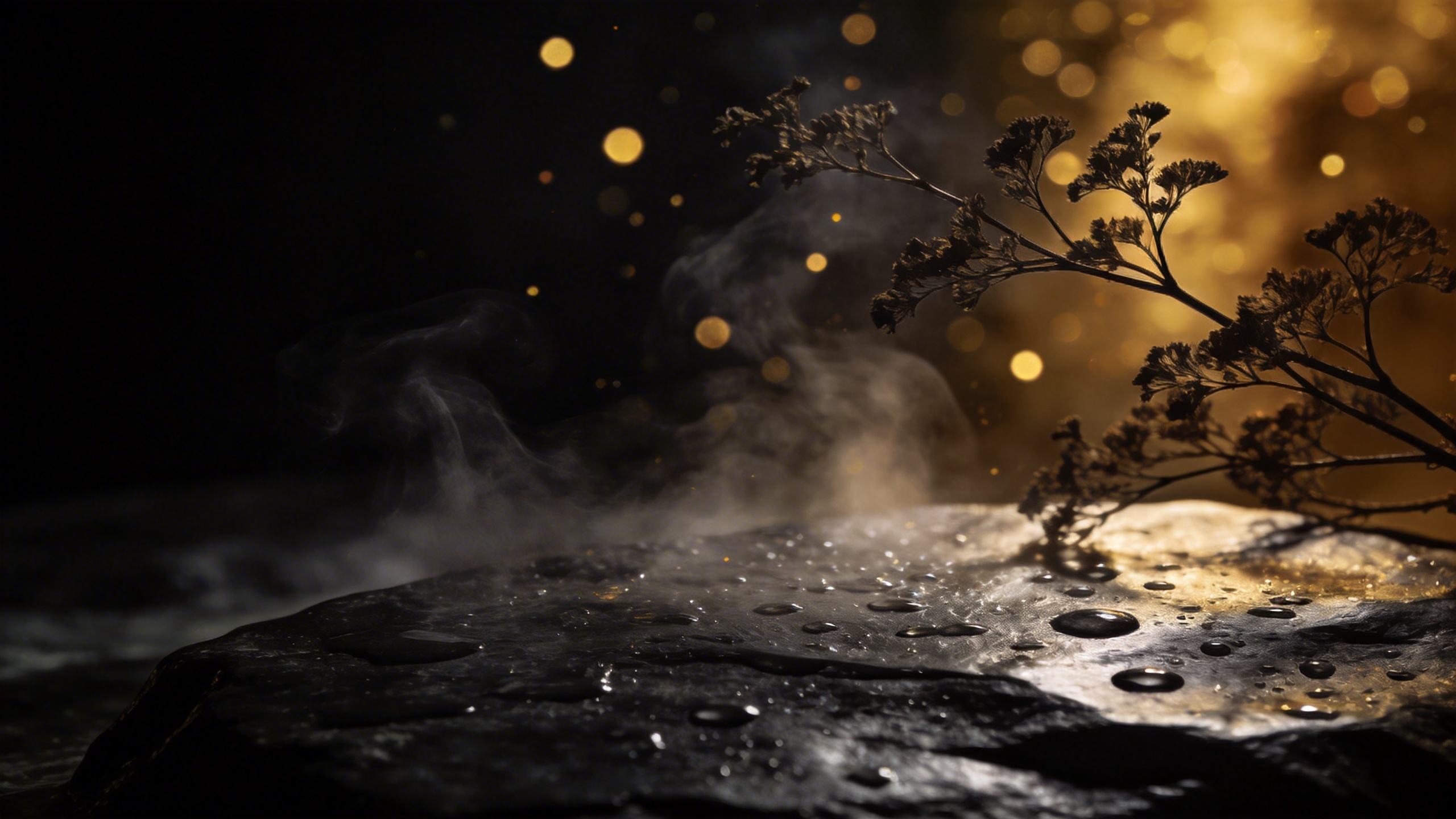 Ancient stone with botanical elements — Meridian Gua Sha